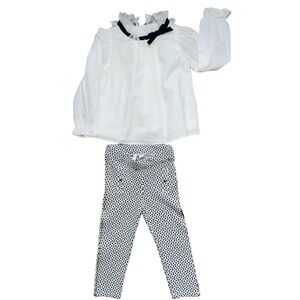 Janie and Jack baby girl two piece winter holiday outfit 2T